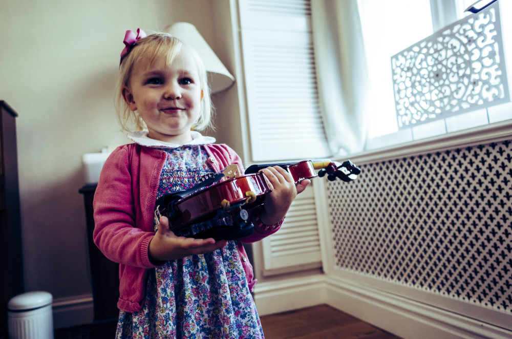 Girl with violin